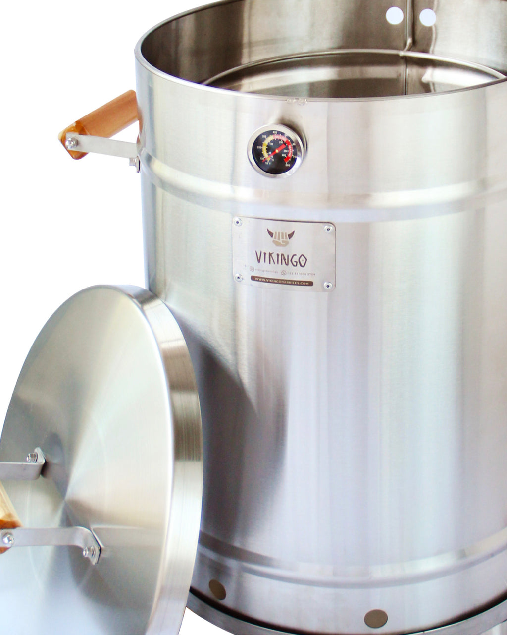 17,2 Kg Large Vertical Charcoal BBQ Barrel Combo  | The Ultimate Vikingo Edition