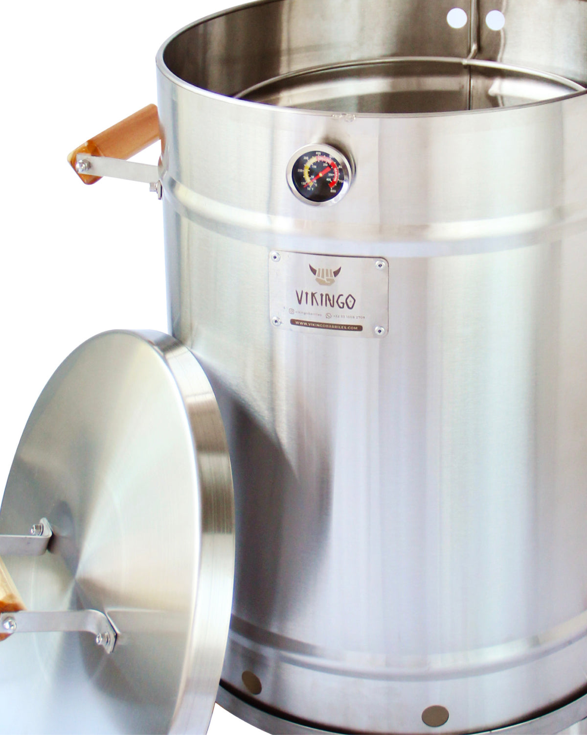 17,2 Kg Large Vertical Charcoal BBQ Barrel Combo  | The Ultimate Vikingo Edition