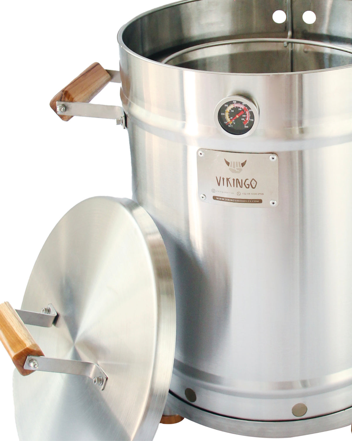 15 Kg Medium Vertical Charcoal BBQ Barrel Combo  | The Ultimate Vikingo Edition